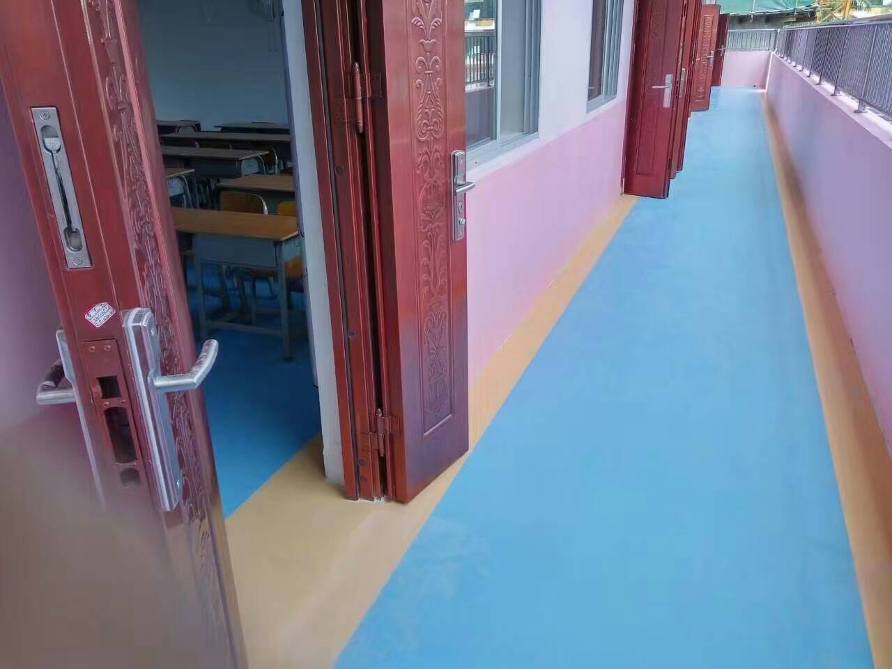 岳池PVC地胶塑胶地板易清洁防滑胶地板