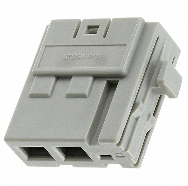 GT13SH-2/1S-HU广濑HRS屏蔽连接器灰色塑料外壳插销锁扣