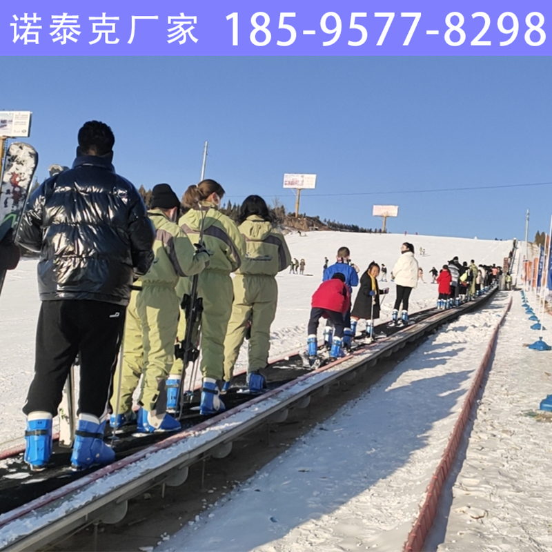 雪场电梯利用钢结构搭建 雪道魔毯减轻上山负担