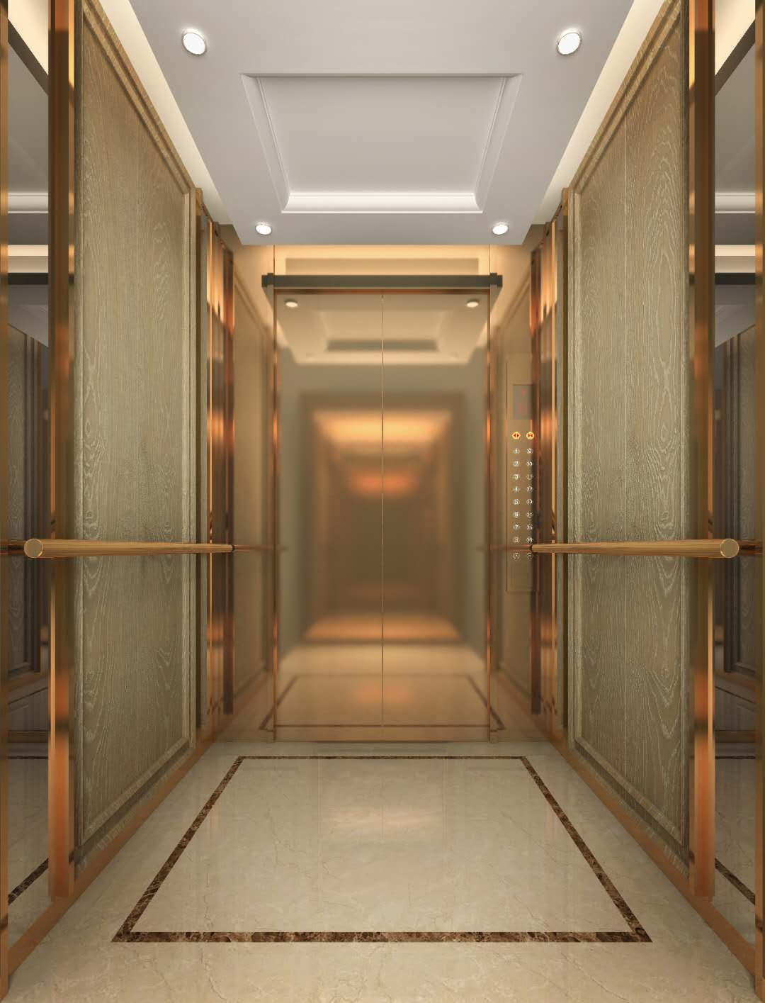电梯装饰装潢 - 电梯轿厢装饰 山西朔州电梯装修公司