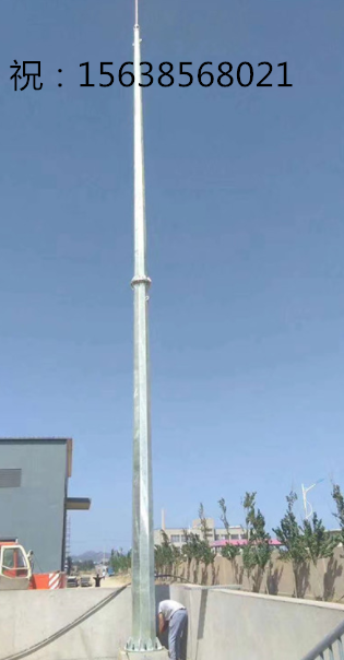 13米钢结构避雷针塔 GH环形钢管杆避雷塔 国标避雷塔-扬博