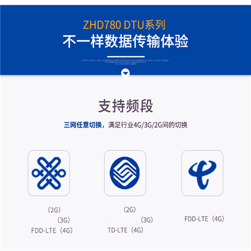 4G DTU全频段DTU4G串口数据传输模块PLC远程应用