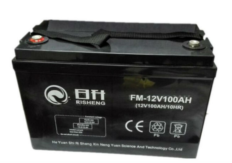 RISHENG日升蓄电池FM-12V100AH 免维护储能型 UPS计算机直流屏不间断电源