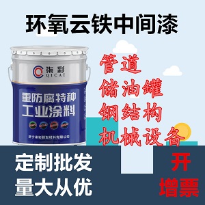 连云港柒彩厂家重防腐漆  环氧云铁中间漆  工业用漆 钢结构防腐漆