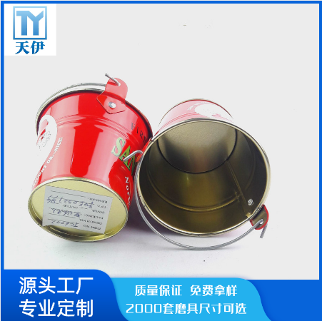 广州天伊包装制制罐 手挽铁桶加工厂 OEM代加工外贸工艺铁桶