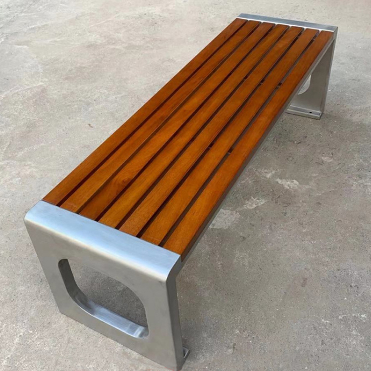 不锈钢公园休闲椅 户外不锈钢座椅