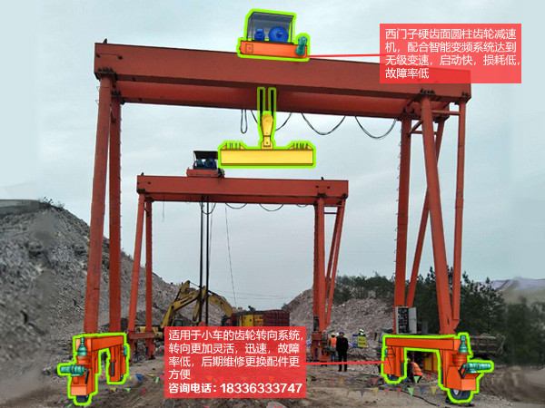 山东泰安龙门吊厂家有适合你的80t路桥门机