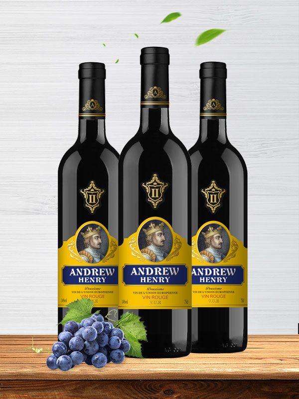 【法国原瓶原装进口红酒】安德鲁·亨利二世干红葡萄酒