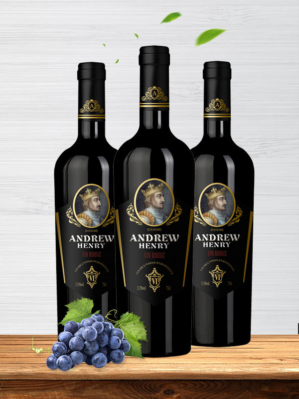 【法国原瓶原装进口红酒】安德鲁·亨利伯六世干红葡萄酒