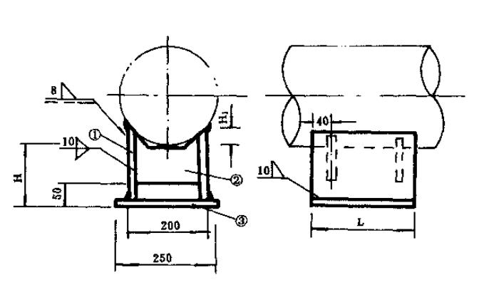 HT-3型焊接型滑动管托