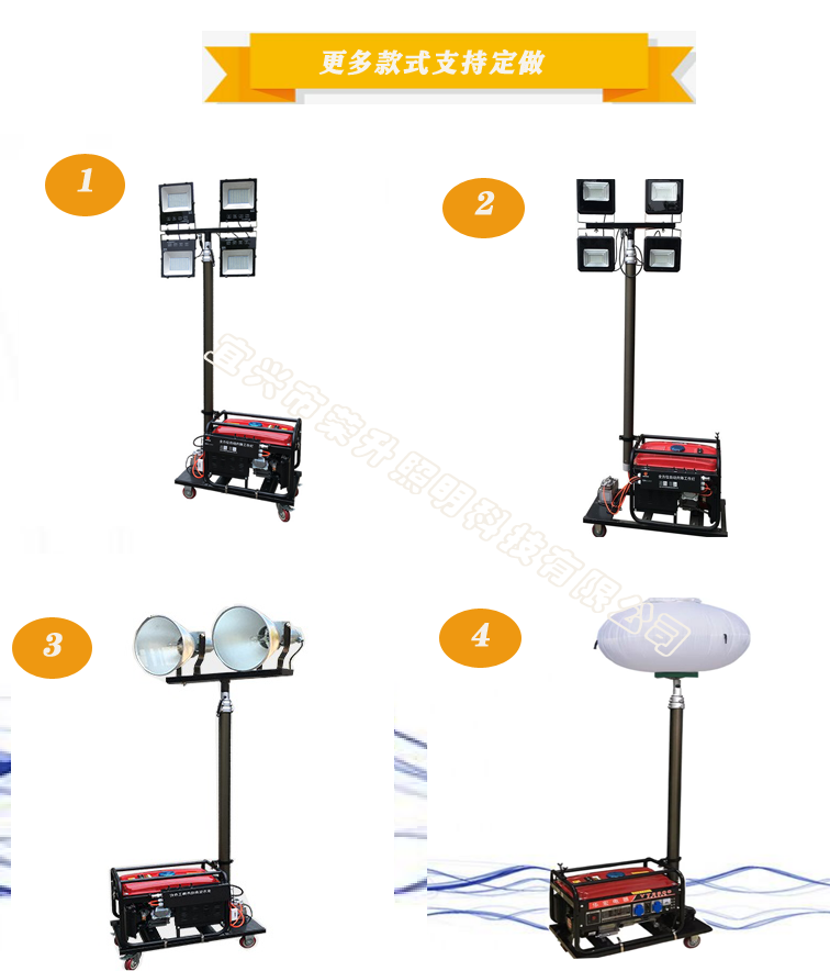 海洋王施工移动照明车SFW6110C自动泛光工作灯