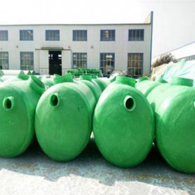 重庆陕西玻璃钢化粪池一体化污水处理 家用三格式规格2-100立方