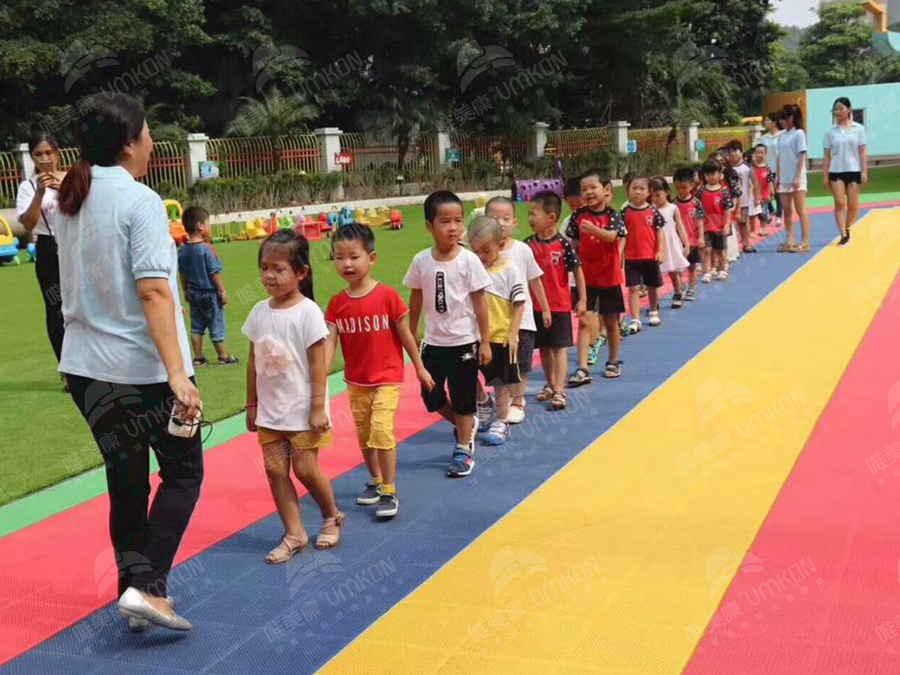 唯美康幼儿园悬浮拼装地板 悬浮式拼装地板