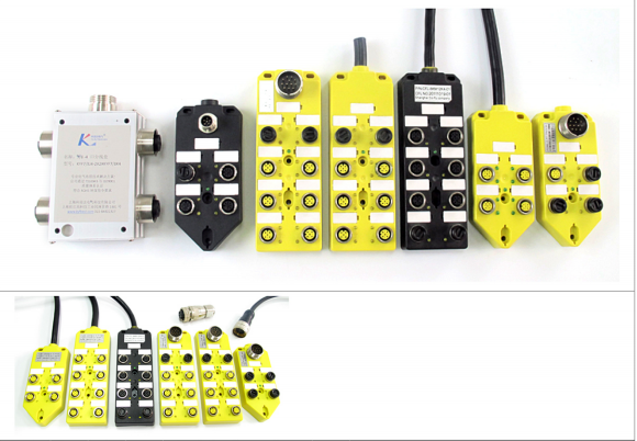 M12总线I/O分线盒 8端口16点直出线PNP型，NPN型