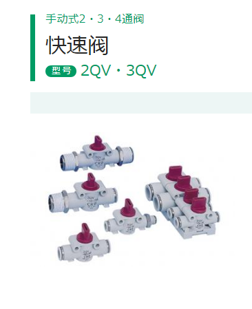 CKD3通快速阀2QV-10-10