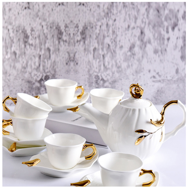 欧式风咖啡杯碟套组下午茶组合陶瓷咖啡开