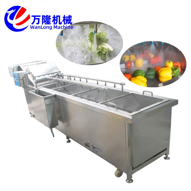 净菜加工设备 小型连续式洗菜机蔬果清洗机