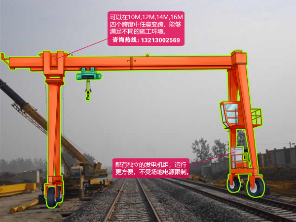 四川自贡龙门吊出租厂家40M180T龙门吊制动器失灵