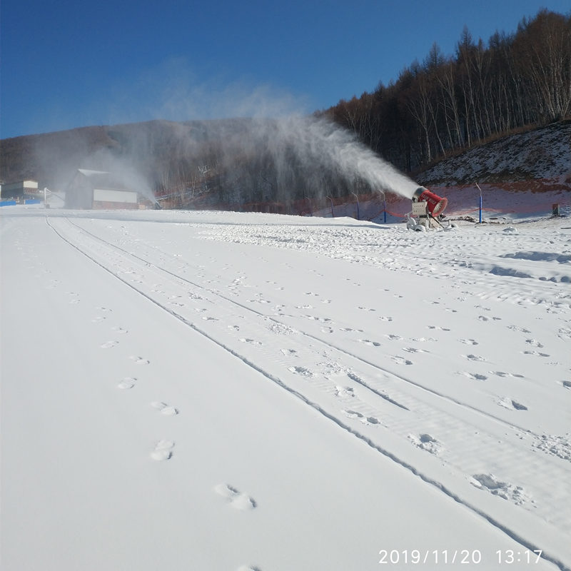 景德滑雪场全自动造雪系统 造雪机设备尺寸诺泰克设计