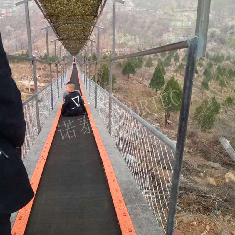 登山观光魔毯颜色多彩绚烂 北京风景区魔毯结构巧妙