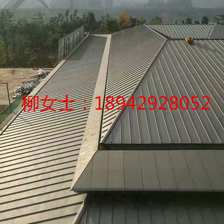 供应杭州0.7厚25-430型直立锁边钛锌板屋面板