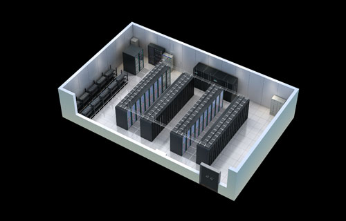 武汉3D立体户型图制作|室内鸟瞰图|机房设备间效果图