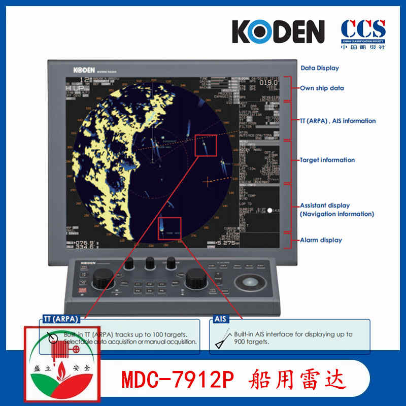 日本光电MDC-7912P船用雷达 19寸