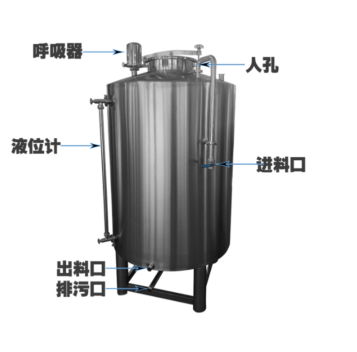 双辽市康之兴食用油储存罐不锈钢储油罐厂家定制源头直供加厚加固