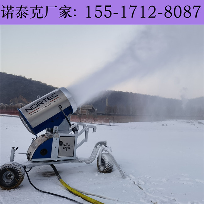 户外滑雪场造雪机设备不挑用水 全智能化造雪机操作特点