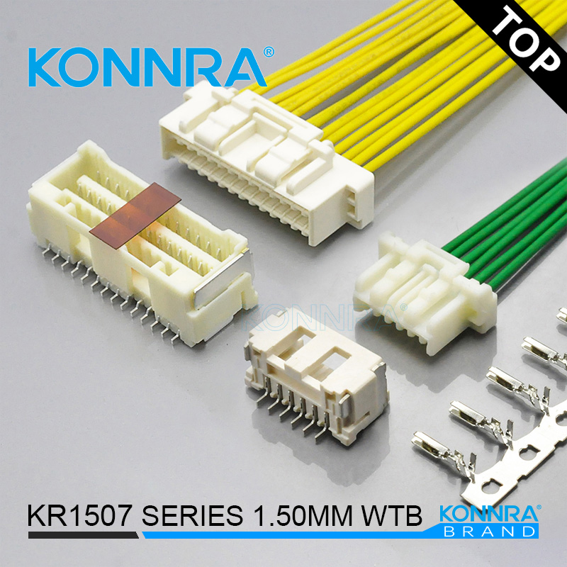 Molex 1.5mm间距连接器 SMT贴片双排线对板502585-0270汽车接插件