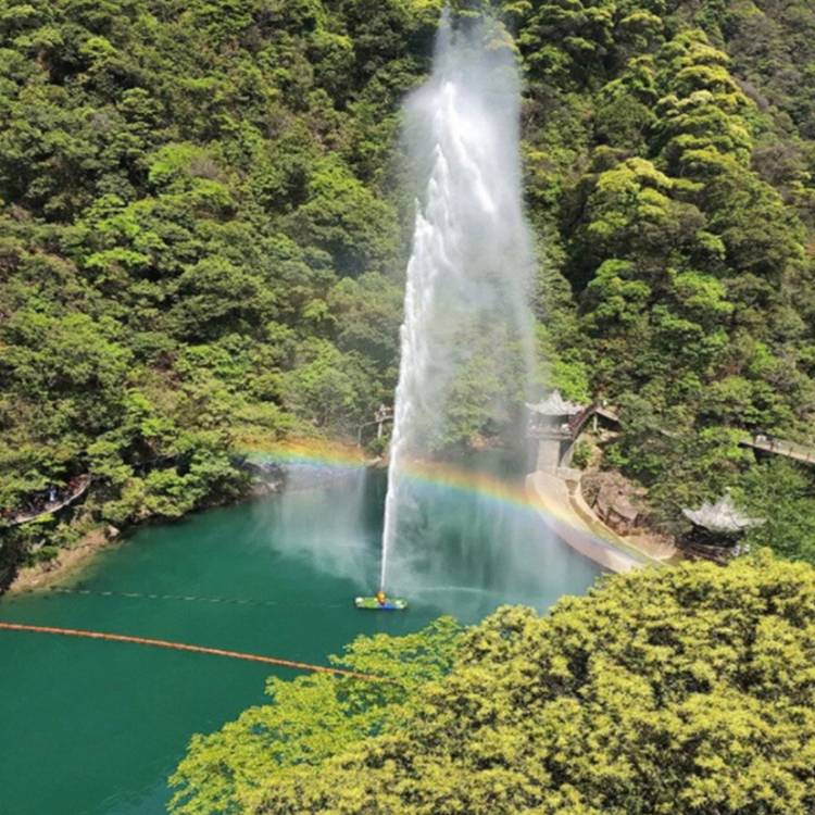 平湖市度假村户外外观设计喊泉项目设备安装施工团队山东三喜