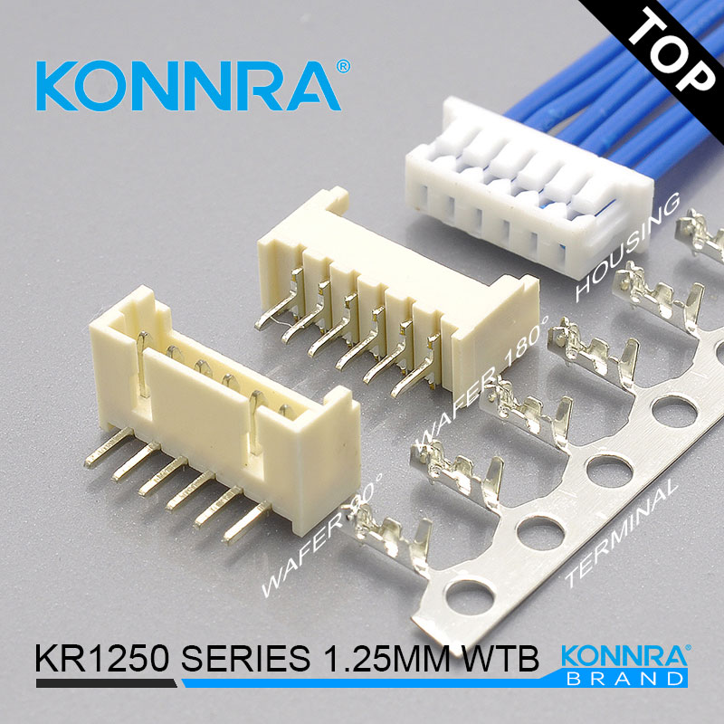 东莞康瑞KR1250 DIP胶壳导航仪用连接器替代MOLEX53261-15接插件