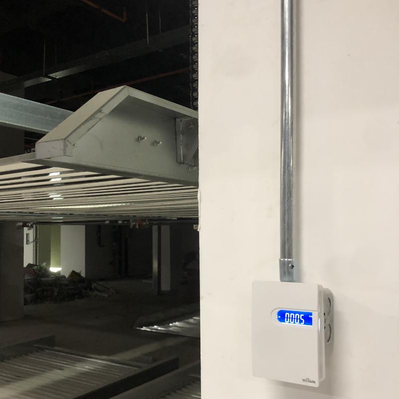 YK-PF空气质量控制器安装在沣东紫锦酒店项目