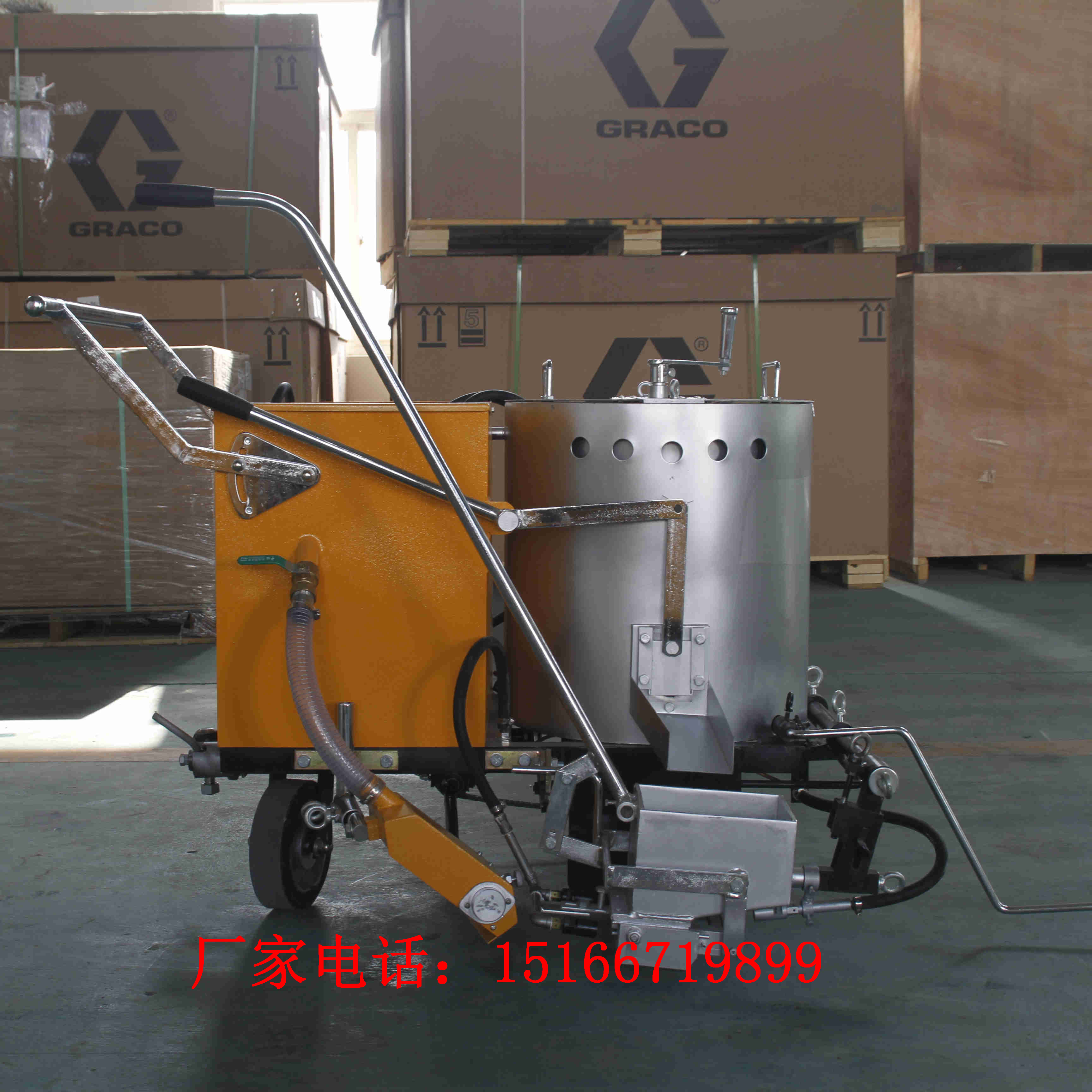 停车场油漆划线车公路马路自动划线工具