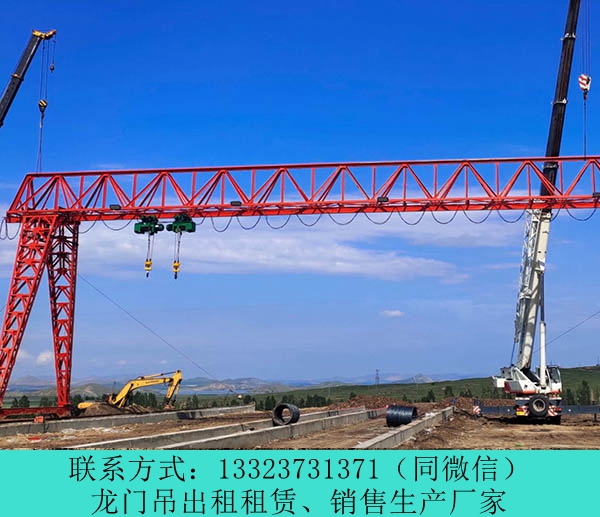 河南鹤壁轮胎式龙门吊出租厂家夜间施工作业