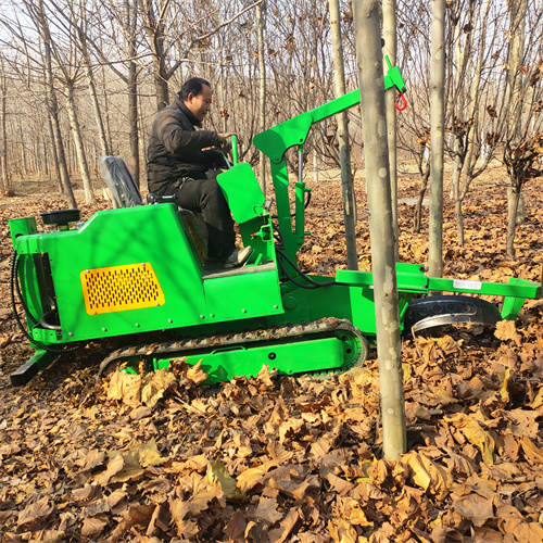 圆弧刀履带式挖树机 带土球断根挖坑机 多功能树木移栽机
