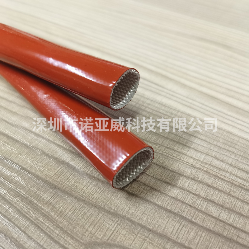 厂家供应阻燃耐高温防火硅橡胶玻纤套管