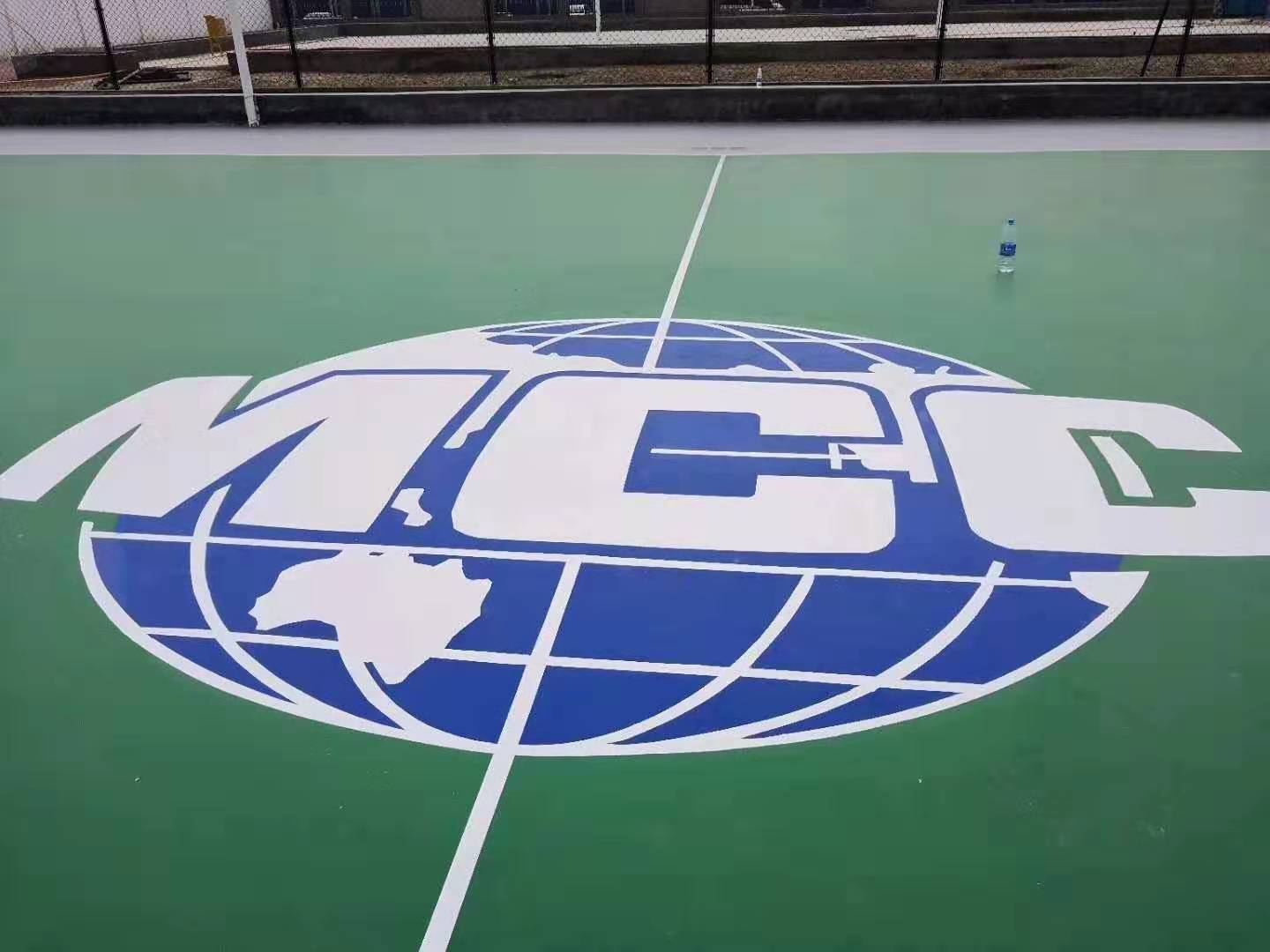 陕西金格体育承接中小学硅PU球场项目施工