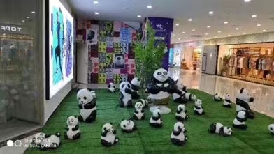 威海美陈摆件熊猫岛租赁公司