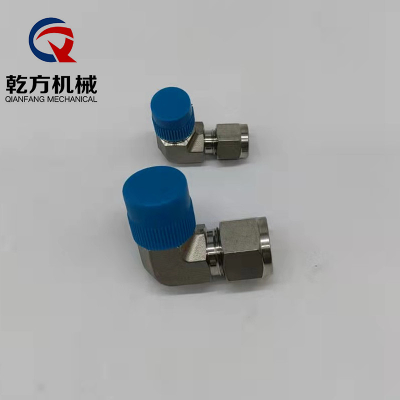 不锈钢304/316L/2205材质卡套弯头，L型弯通终端，卡套直角弯头，外丝卡套弯头，90°卡套弯头