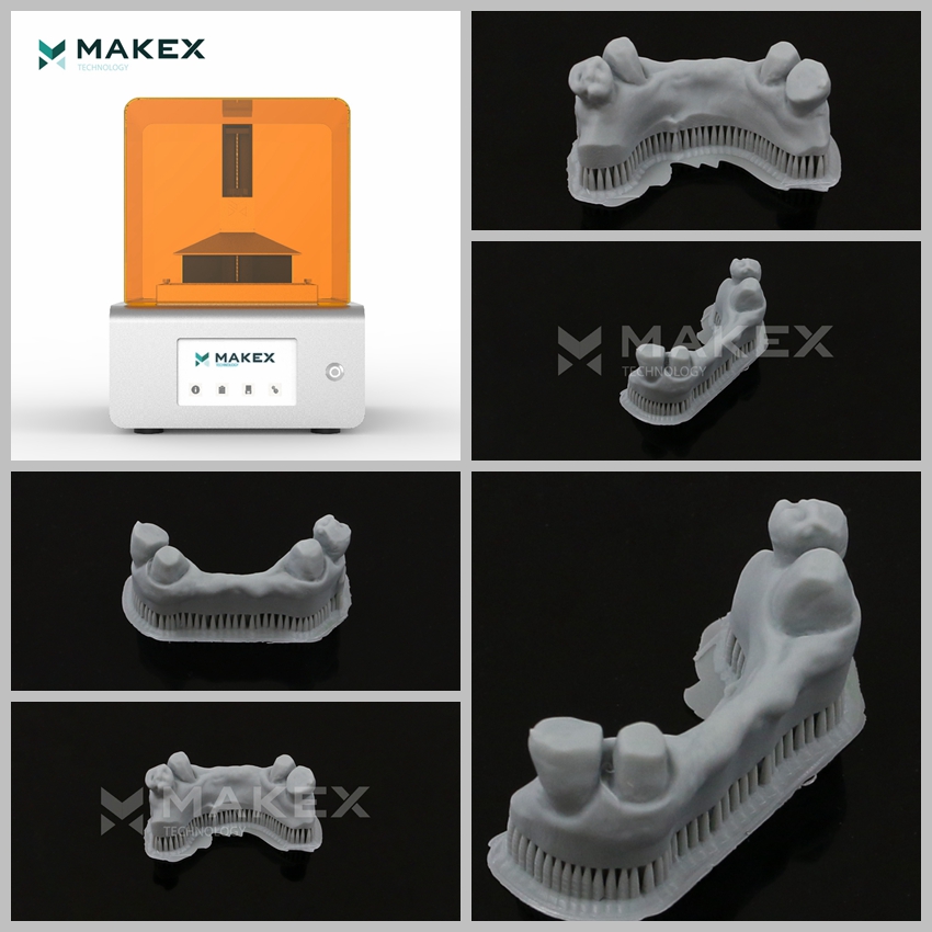 Makex义齿导板牙模牙科3D打印机光敏树脂耗材