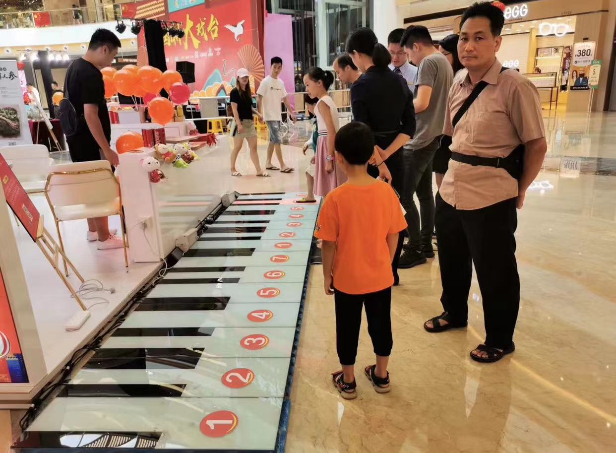 枣庄网红互动地板钢琴租赁公司
