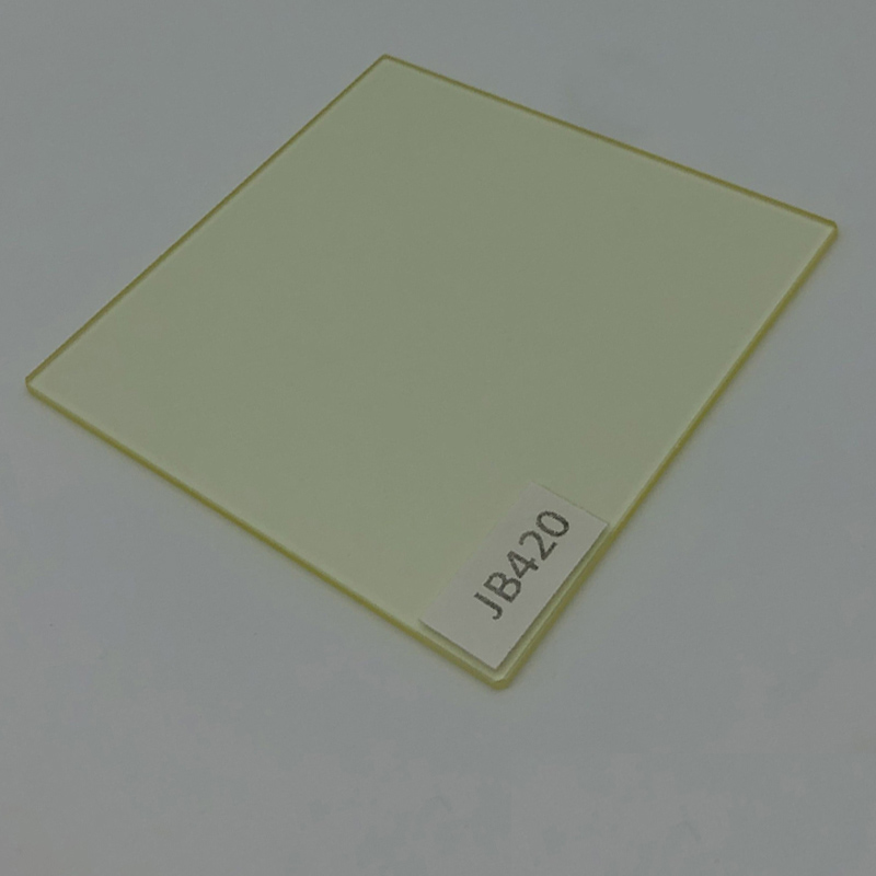 定制金黄色光学玻璃-长波通420nm滤光片