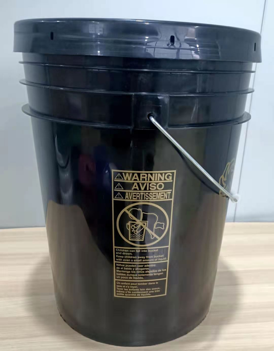 常州阳明塑料桶厂家销售黑色塑料广口美式桶威氏桶