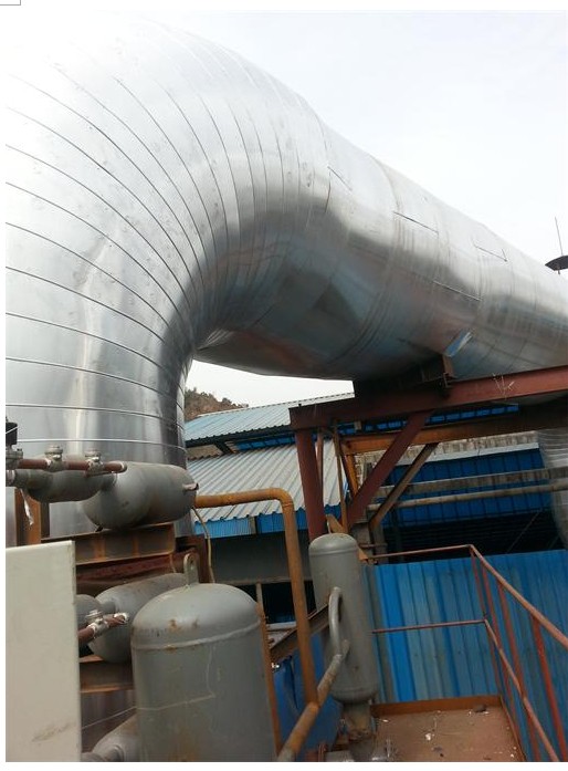 重庆岩棉管道保温工程机组铁皮保温施工