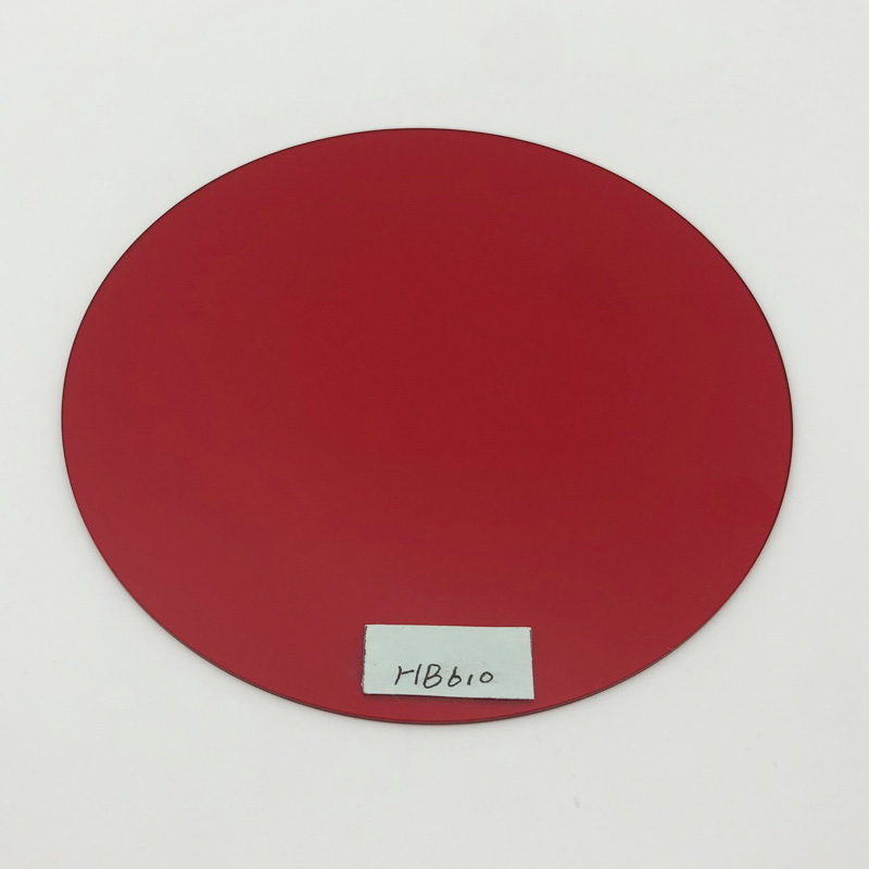 红色光学玻璃定制-长波通滤光片610nm