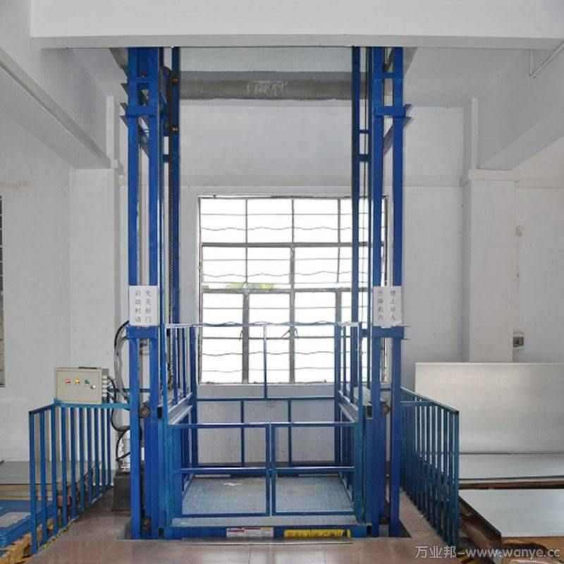 济南虎跃SJD工厂车间3吨/5吨导轨式升降平台液压货梯厂家供应