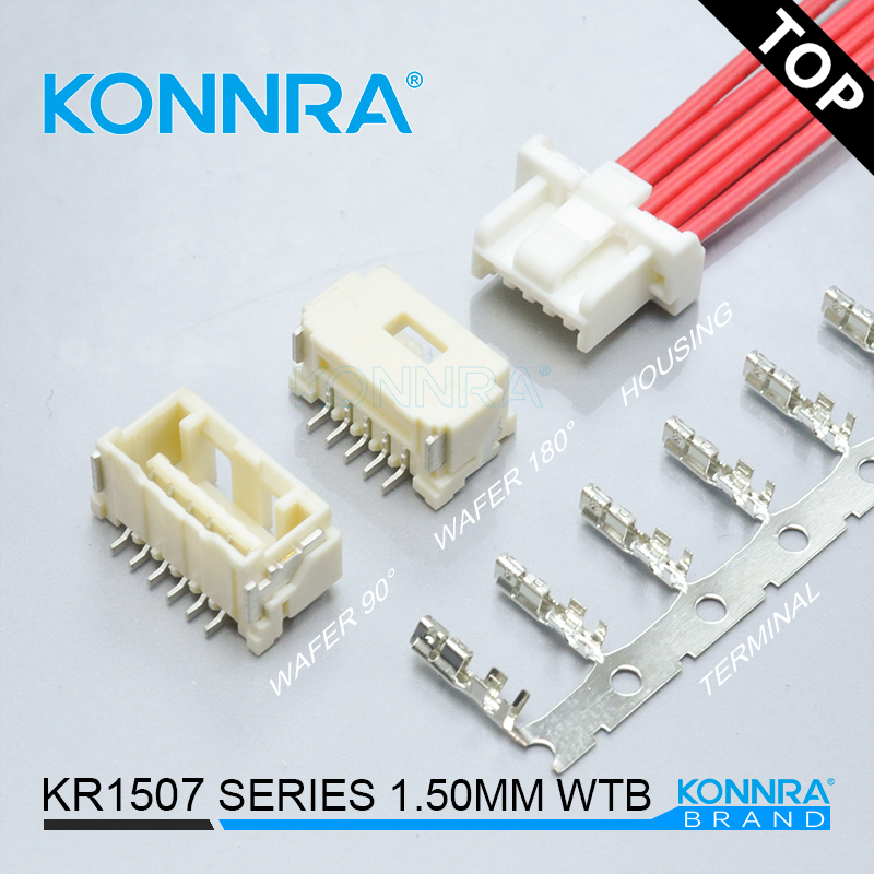 KONNRA KR1507单排SMT线对板内扣 ETC机仿莫仕MX汽车防盗器