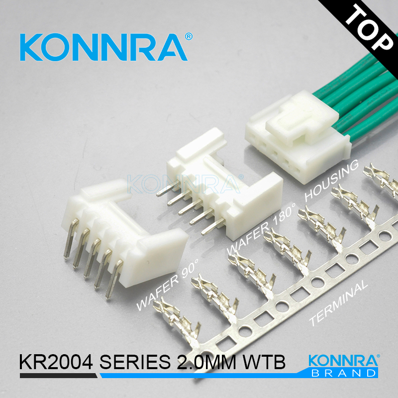 康瑞KONNRA KR2004 单排DIP带扣卧式端子扫地机用连接器