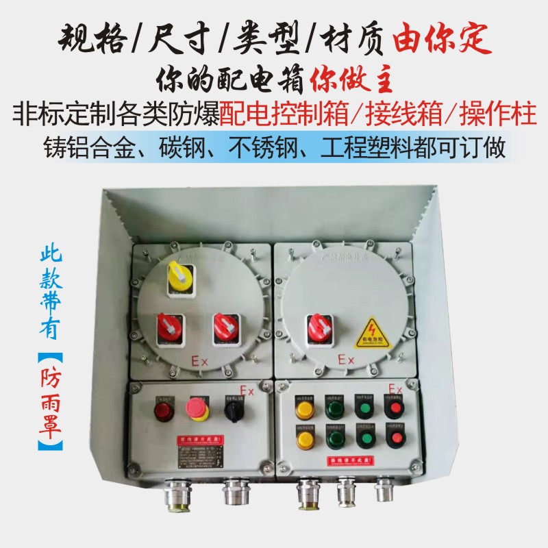 不锈钢防爆配电控制箱动箱IIC级接线箱动力箱电源箱PLC防爆变频箱